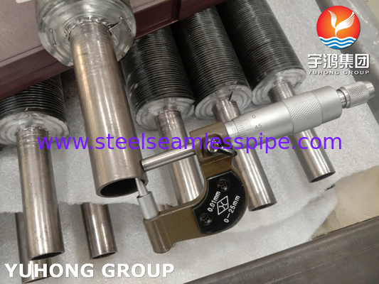 ASME SB163 N04400 Rút vây nhúng với vây nhôm cho máy làm mát không khí và máy sưởi khí