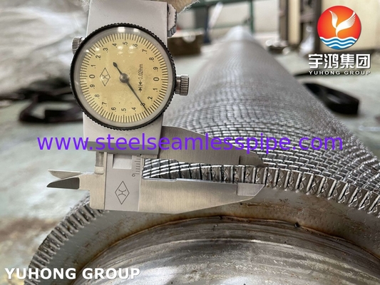 ASME SA312 TP347 ống HFW thép không gỉ với dải vây không gỉ cho máy tiết kiệm