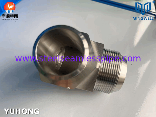 316L thép không gỉ thủy lực gắn 90° khuỷu tay