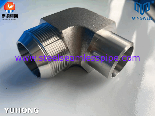 316L thép không gỉ thủy lực gắn 90° khuỷu tay