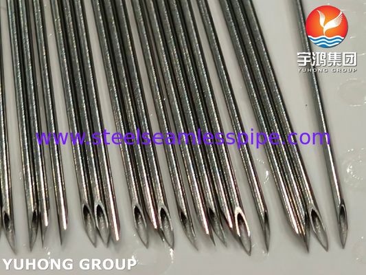 Kim tiêm đầu nhọn 21G, Ống kim y tế bằng thép không gỉ ISO7864 SUS304