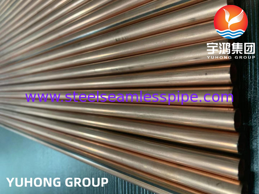 10 * 0.7MM Vàng phủ ống Bundy, Vàng đúc ống thép kép tường thấp carbon cho phụ tùng ô tô