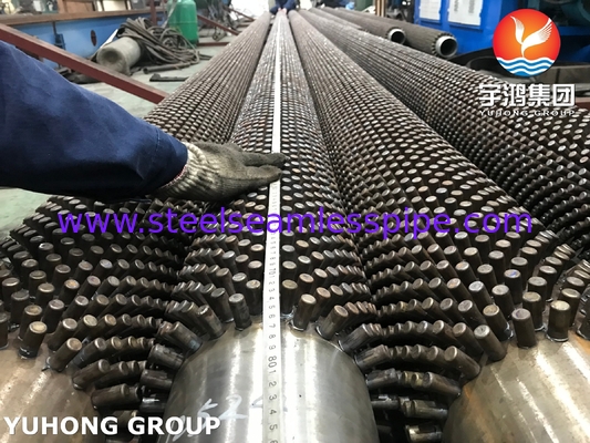 Thép hợp kim ASME SA335 P9 ống vây đinh liền mạch cho máy sưởi