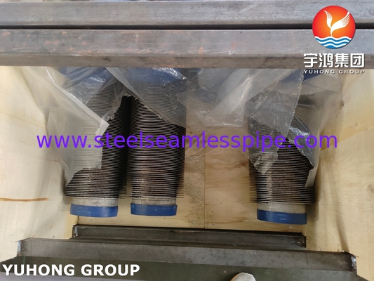 ASME SA312 TP347H ống thép không gỉ không may với SS Fin Strip cho máy sưởi