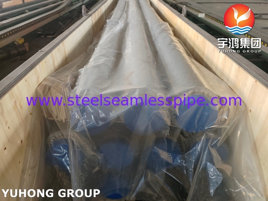 ASME SA312 TP347H ống thép không gỉ không may với SS Fin Strip cho máy sưởi