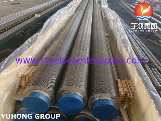 ASME SA312 TP347H ống thép không gỉ không may với SS Fin Strip cho máy sưởi
