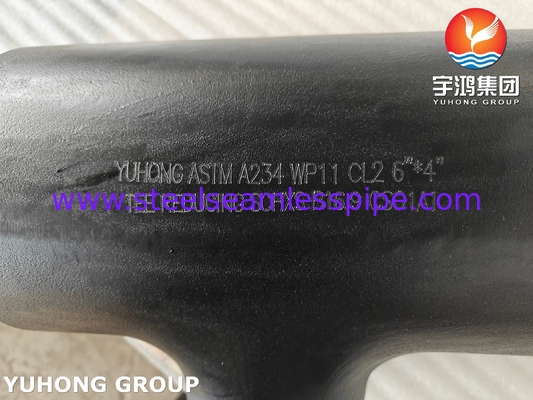 ASTM A234 WP11 CL2 Đồng hợp kim thép giảm Tee ASME B16.9 Buttweld Pipe Fittings