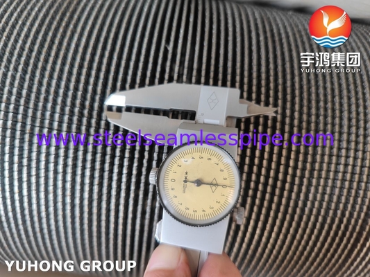 ASTM A312 TP347H Thép không gỉ HFW ống vây sợi cho nhà máy điện