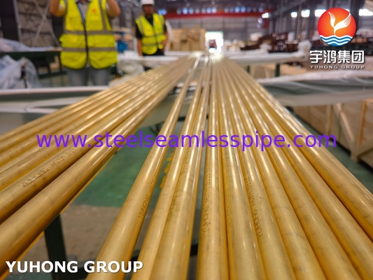 ASME SB111 C68700 ống đồng liền mạch O61 cho bộ trao đổi nhiệt