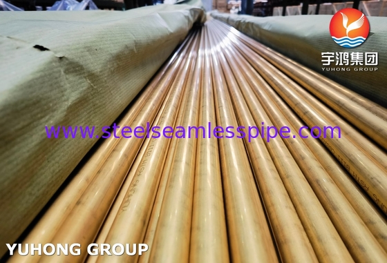 ASME SB111 C68700 ống đồng liền mạch O61 cho bộ trao đổi nhiệt