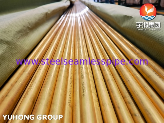 ASME SB111 C68700 ống đồng liền mạch O61 cho bộ trao đổi nhiệt