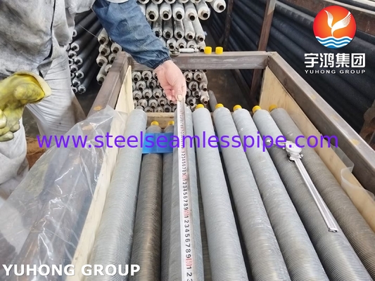 Rustless Steel Fin Tube ASTM A249 TP304L L loại với dải nhôm cho máy làm mát không khí