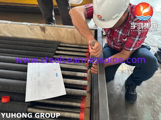 ASTM A213 T11 Lớp thép hợp kim ống không sương thạch ống HFW Fin serrated cho nhà máy lọc dầu