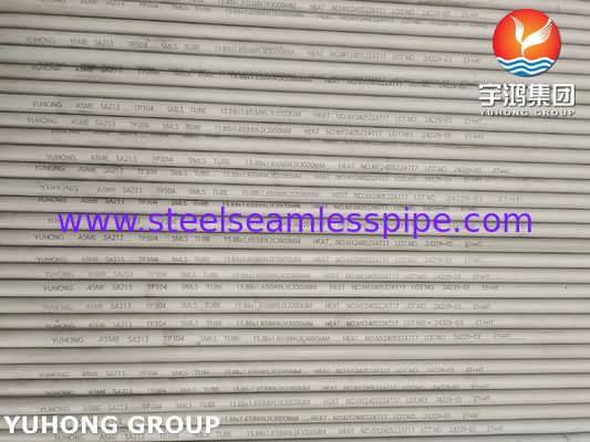 Ống thép không gỉ liền mạch ASME SA213 TP304 S30400 cho nồi hơi