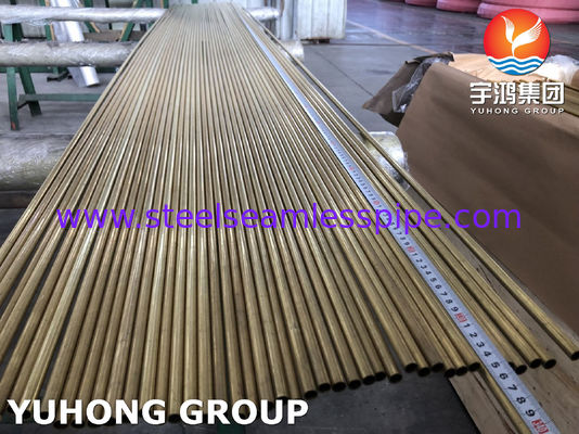 DIN 17660 CuZn20Al2 F39 ống đồng hợp kim liền mạch cho máy trao đổi nhiệt
