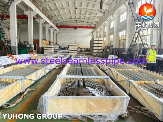 Máy trao đổi nhiệt bằng thép không gỉ ống u u A213/SA213 TP304L Đèn sáng ủ BA Mức không may TP304L / UNS S30403