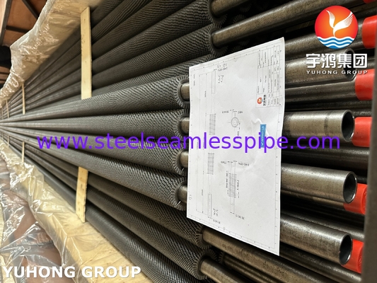 Ống cánh tản nhiệt có răng cưa ASTM A213/ ASME SA213 T22 HFW, hai cổng có thể uốn chữ U cho Bộ tạo hơi thu hồi nhiệt