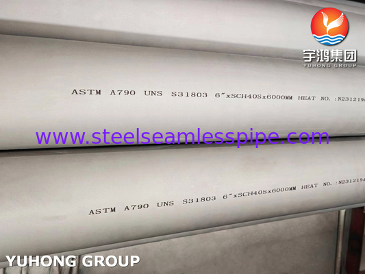 Ống thép không gỉ song công ASTM A790 / ASME SA790 S31803