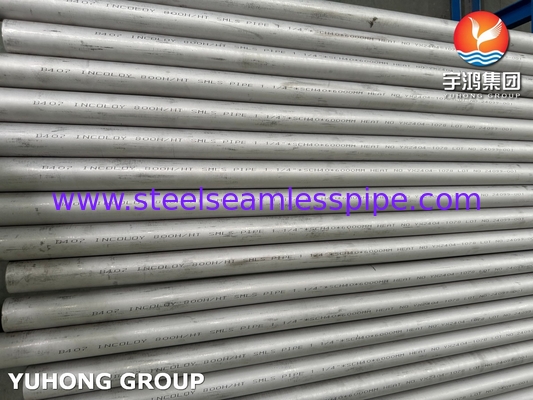 ASME SB407 UNS N08811 ống liền mạch hợp kim sắt niken crôm cho đường ống công nghiệp nhiệt độ cao