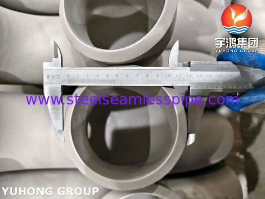 ASTM A403 WP321H Phụng thép không gỉ Không may 180° Cúp tay B16.9