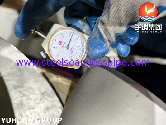 ASTM A403 / ASME SA403 WP321H Phụng thép không gỉ không may 180 ° Cúp tay B16.9