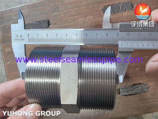 Rèn ép áp suất ASTM A182 F316L BSP Union Hex Nipple