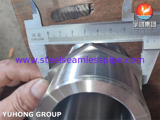 Rèn ép áp suất ASTM A182 F316L BSP Union Hex Nipple