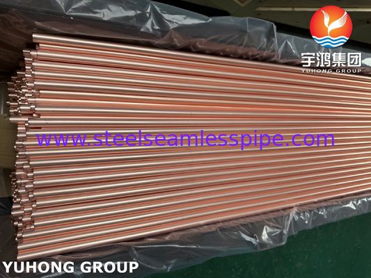 ASTM B111 / ASME SB111 C12200 ống đồng cho máy trao đổi nhiệt máy ngưng tụ