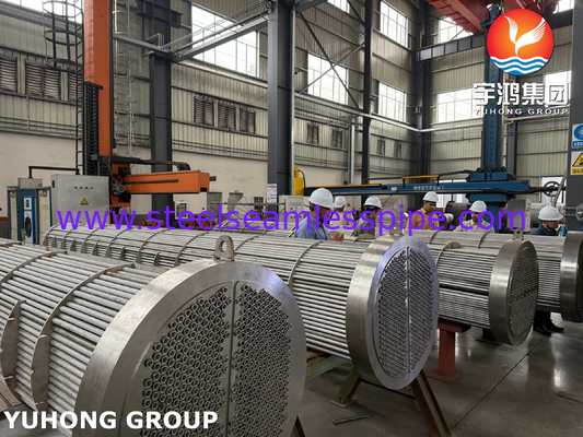 Bộ trao đổi nhiệt dạng ống và vỏ TEMA R Type bằng ống BV Inspected SA182 F11 GR.2, tối ưu hóa truyền nhiệt