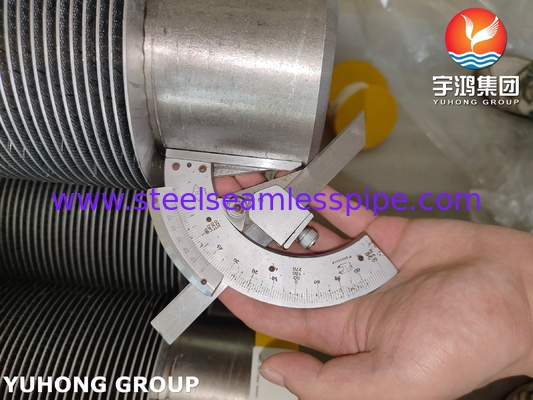 Solid Fin Tube ASTM A335 P9 Fin Material CS Máy phát hơi phục hồi nhiệt