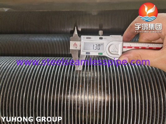 Solid Fin Tube ASTM A335 P9 Fin Material CS Máy phát hơi phục hồi nhiệt