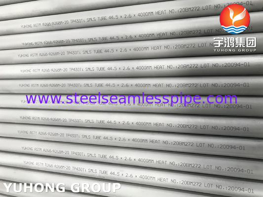 Ống thép liền mạch ASTM A268 TP430Ti Ferritic Martensitic không gỉ