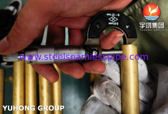 ASTM B111 C68700 ống đồng niken cho máy trao đổi nhiệt máy ngưng tụ