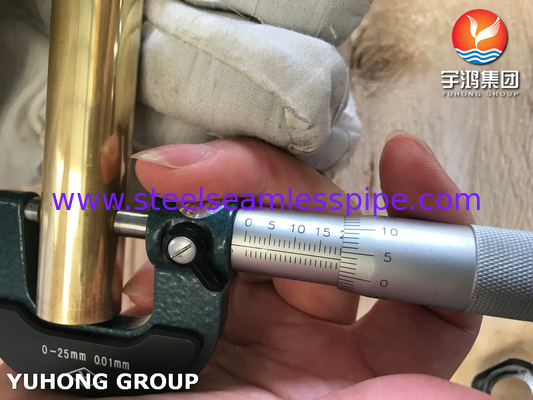 Ống đồng niken ASTM B111 / ASME SB111 C44300 dùng cho ứng dụng bộ ngưng tụ và bộ trao đổi nhiệt