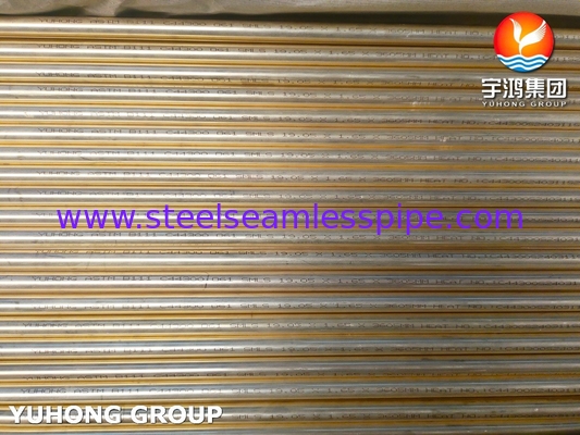 Ống hợp kim đồng liền mạch B111 C44300 cho bộ ngưng tụ tàu làm mát không khí