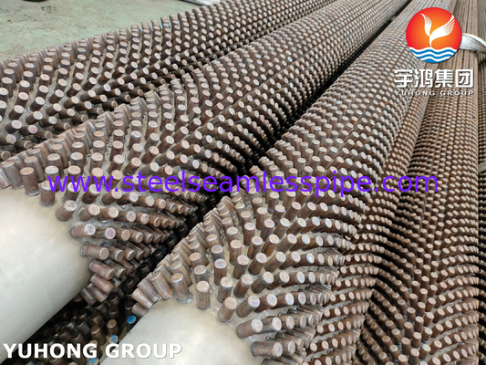 ASTM A213 T9 ống vây bằng thép đồng hợp kim với ống đồng hợp kim / thép không gỉ cho nồi hơi hoặc máy sưởi