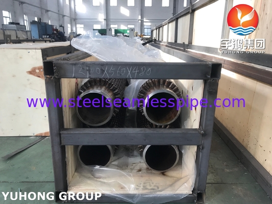 ASTM A213 T9 ống vây bằng thép đồng hợp kim với ống đồng hợp kim / thép không gỉ cho nồi hơi hoặc máy sưởi