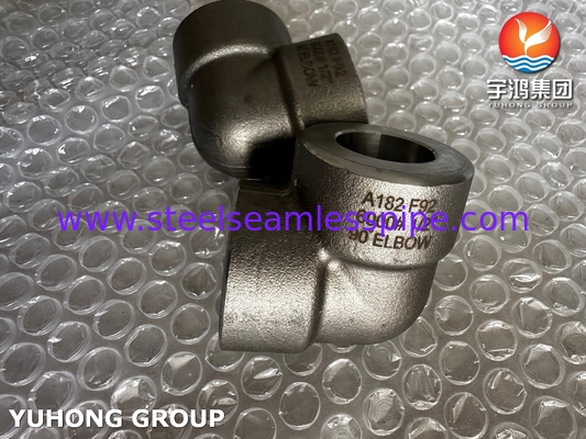ASTM A182 F92 kim loại hợp kim thép đúc 90Deg khuỷu tay B16.11 2' Sch5-XXS