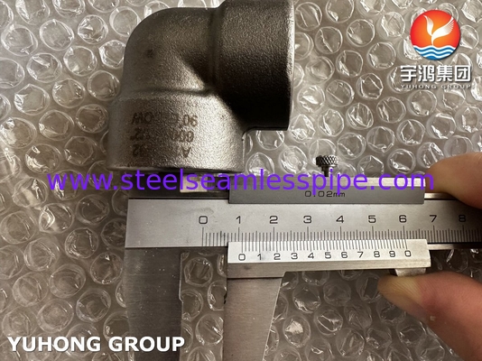 ASTM A182 F92 kim loại hợp kim thép đúc 90Deg khuỷu tay B16.11 2' Sch5-XXS