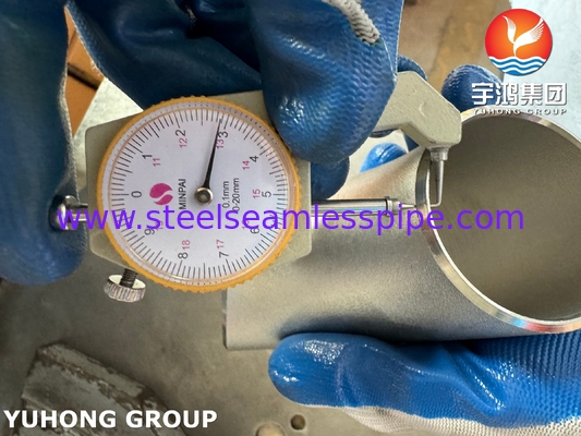 ASTM A403 WP304 Thép không gỉ 90 ° Cúp Cúp B16.9
