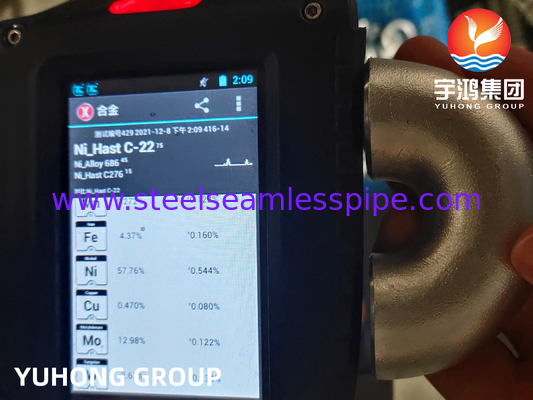 Nhà cung cấp cút nối ống ASTM B366 C22 Phụ kiện hợp kim niken chống ăn mòn