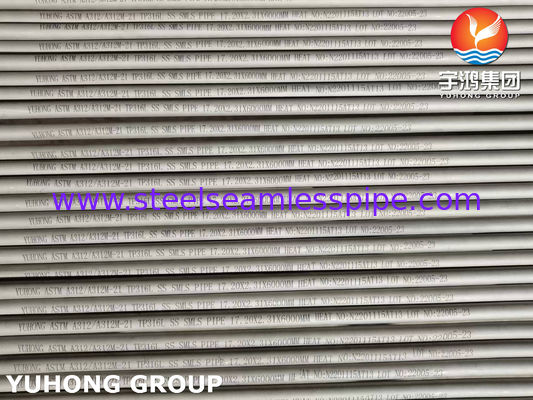 ASTM A312 TP316L ống thép không gỉ không may với Eddy hiện tại kiểm tra thủy tĩnh và siêu âm cho các ứng dụng hóa dầu