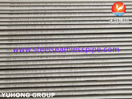 ASTM A312 TP316L (UNS S31603) Bụi không thô cho hóa dầu