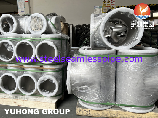 Duplex Alloy Steel Equal Tee, A815 S32750 / SAF 2507 Butt-Weld Fitting, Hệ thống khử muối nước biển