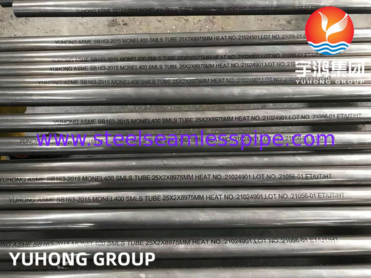 ASME SB163 UNS N04400 / Monel 400 Nickel hợp kim ống trao đổi nhiệt liền mạch