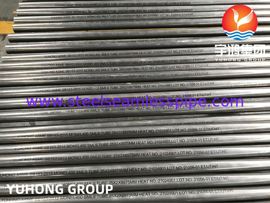 ASME SB163 UNS N04400 / Monel 400 Nickel hợp kim ống trao đổi nhiệt liền mạch