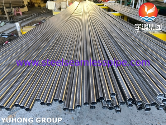 ASTM A213 TP321H S32109 ống trao đổi nhiệt bằng thép không gỉ Đèn sáng