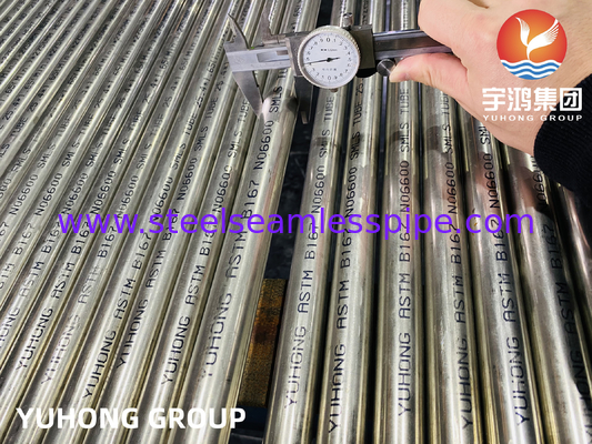 ASTM B167 UNS N06600 ống hợp kim niken liền mạch Inconel 600 ống trao đổi nhiệt