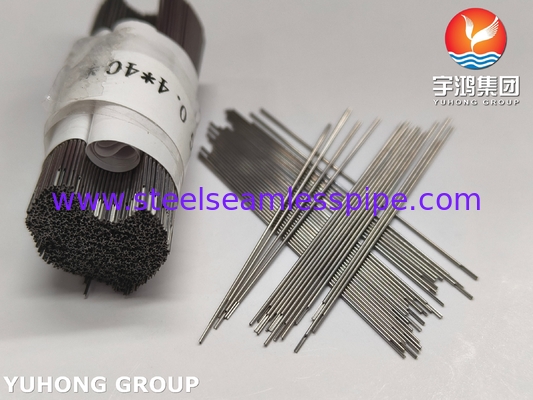 Ống kim tưới SUS304 cho điều trị ống tủy, Đầu khía vát một nửa, 27G
