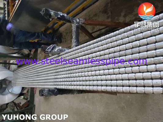 Ống cánh tản nhiệt gợn sóng bằng thép không gỉ TP304 / TP304L TP316 / TP316L cho bộ trao đổi nhiệt